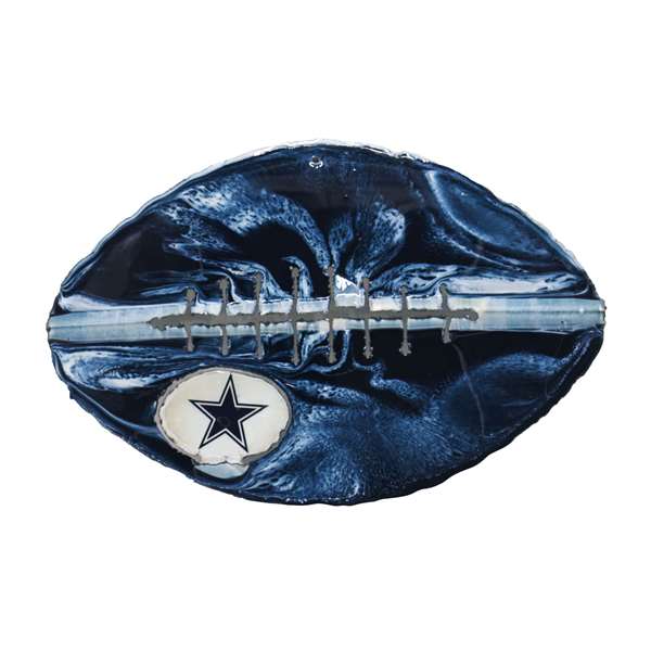 Dallas Cowboys Recycled Metal Football Wall Art