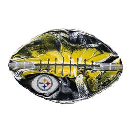 Pittsburgh Football Steelers Recycled Metal Football Wall Art  