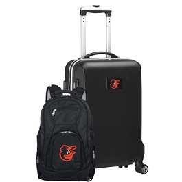 Baltimore Orioles  Deluxe 2 Piece Backpack & Carry-On Set L104