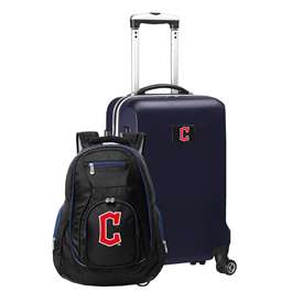 Cleveland Guardians  Deluxe 2 Piece Backpack & Carry-On Set L104