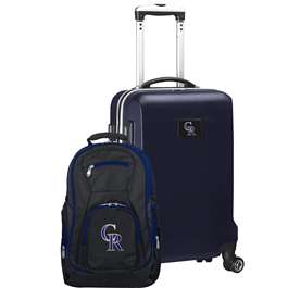 Colorado Rockies  Deluxe 2 Piece Backpack & Carry-On Set L104