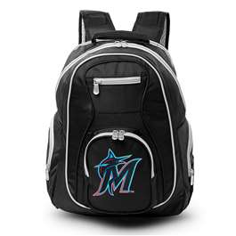 Miami Marlins  19" Premium Backpack W/ Colored Trim L708