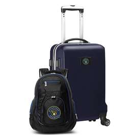 Milwaukee Brewers  Deluxe 2 Piece Backpack & Carry-On Set L104