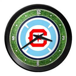 Chicago Fire: Pitch - Ribbed Frame Wall Clock