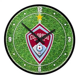 Colorado Rapids: Pitch - Modern Disc Wall Clock