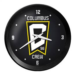 Columbus Crew: Ribbed Frame Wall Clock