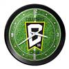 Columbus Crew: Pitch - Ribbed Frame Wall Clock