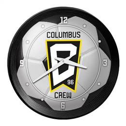 Columbus Crew: Soccer Ball - Ribbed Frame Wall Clock