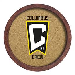 Columbus Crew: "Faux" Barrel Framed Cork Board  