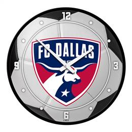 FC Dallas: Soccer Ball - Modern Disc Wall Clock