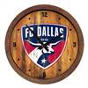 FC Dallas: Weathered "Faux" Barrel Top Clock  