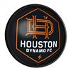 Houston Dynamo: Round Slimline Lighted Wall Sign