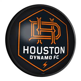 Houston Dynamo: Round Slimline Lighted Wall Sign