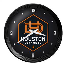 Houston Dynamo: Ribbed Frame Wall Clock