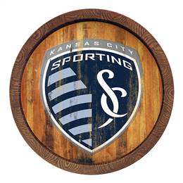 Sporting Kansas City: Weathered "Faux" Barrel Top Sign  