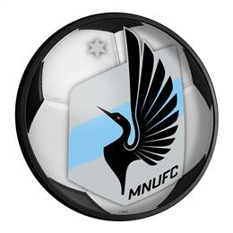 Minnesota United FC: Soccer - Round Slimline Lighted Wall Sign