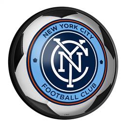 New York City FC: Soccer - Round Slimline Lighted Wall Sign