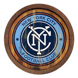 New York City FC: Weathered "Faux" Barrel Top Sign  