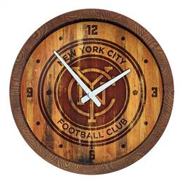 New York City FC: Branded "Faux" Barrel Top Clock  