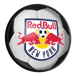 New York Red Bulls: Soccer - Round Slimline Lighted Wall Sign