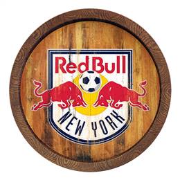 New York Red Bulls: Weathered "Faux" Barrel Top Sign  