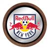 New York Red Bulls: Barrel Top Framed Mirror Mirrored Wall Sign