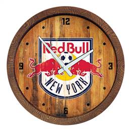 New York Red Bulls: Weathered "Faux" Barrel Top Clock  
