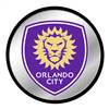 Orlando City: Modern Disc Mirrored Wall Sign