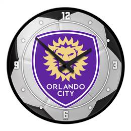 Orlando City: Soccer Ball - Modern Disc Wall Clock