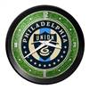 Philadelphia Union: Pitch - Ribbed Frame Wall Clock