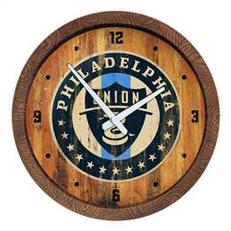 Philadelphia Union: Weathered "Faux" Barrel Top Clock  