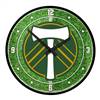 Portland Timbers: Pitch - Modern Disc Wall Clock