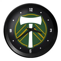 Portland Timbers: Ribbed Frame Wall Clock