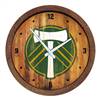 Portland Timbers: Weathered "Faux" Barrel Top Clock  