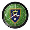 Real Salt Lake: Pitch - Ribbed Frame Wall Clock