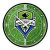 Seattle Sounders: Pitch - Modern Disc Wall Clock