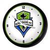 Seattle Sounders: Retro Lighted Wall Clock