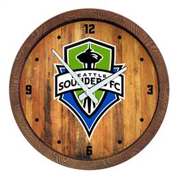 Seattle Sounders: "Faux" Barrel Top Clock  