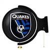 San Jose Earthquakes: Original Round Rotating Lighted Wall Sign