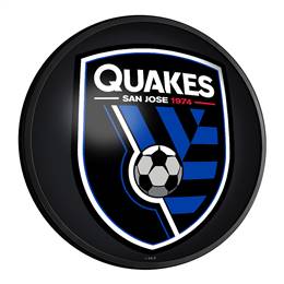 San Jose Earthquakes: Round Slimline Lighted Wall Sign