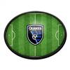 San Jose Earthquakes: Pitch - Oval Slimline Lighted Wall Sign