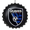 San Jose Earthquakes: Bottle Cap Dangler