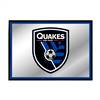 San Jose Earthquakes: Framed Mirrored Wall Sign