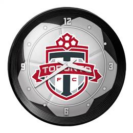 Toronto FC: Soccer Ball - Ribbed Frame Wall Clock