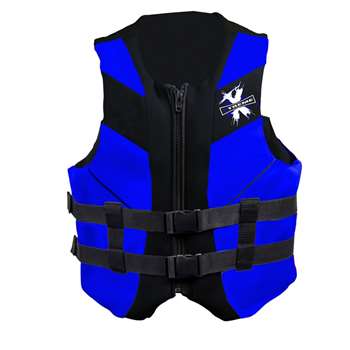 Xtreme Water Sports Neoprene Life Jacket Vest - Blue/Black - Small