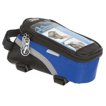 M-Wave Bike Bicycle Rotterdam Smartphone Top Tube Bag in Blue