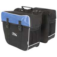 M-Wave   Amsterdam Double Bicycle Pannier Bag in Black/Blue