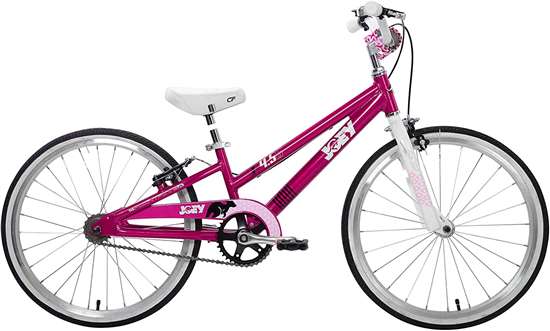 Joey 4.5 Ergonomic Kids Bicycle, For Boys or Girls, Age 5 and up, Height 43-54 inches, in Fuschia