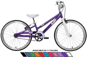 Joey 4.5 Ergonomic Kids Bicycle, For Boys or Girls, Age 5 and up, Height 43-54 inches, in Purple  