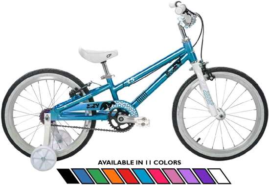 Joey 3.5 Ergonomic Kids Bicycle, For Boys or Girls, Age 3-6, Height 37-47 inches, in Aqua
